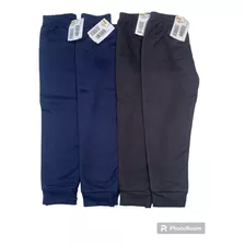 Calça Moletom Kyly Flanelada Infantil Punho 1/3 Kit 4 Peças