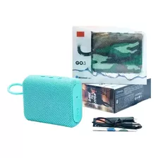 Parlante Genérico Go Tres Bluetooth Prueba Agua Azul Aguam