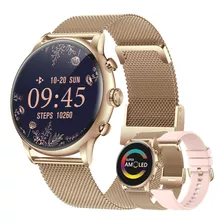 Smartwatch Para Mujer Moda Reloj Inteligente Amoled Llamada