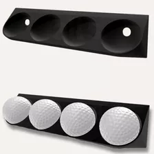 Expositor Suporte Bola De Golf Decoracao Golfers 4 Bolinhas Cor Preto