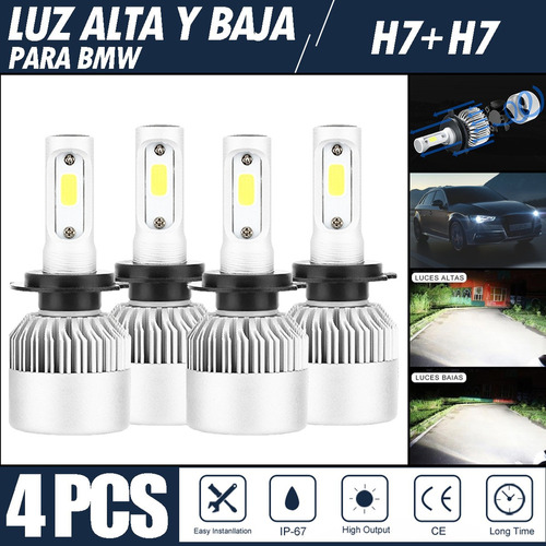 A Kit De Focos Led 8000lm Luz Alta Y Luz Baja Para Bmw Foto 9