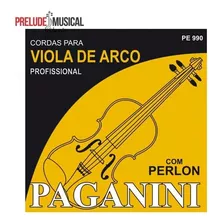 Encordoamento Profissional Viola Arco Paganini Perlon Pe 990