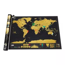 Mapa Del Mundo Mapa Para Rascar Viaje Edicion Deluxe 82*59cm