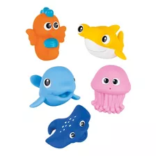 Set Animales Del Oceano Juguetes De Baño Winfun 7120-ni