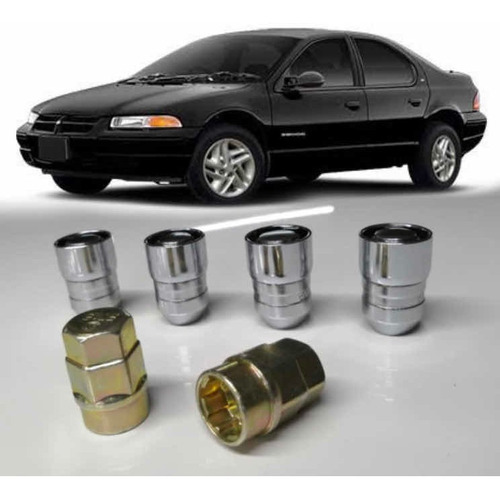 Set 4 Birlos Seguridad Dodge Stratus 1995-1996-1997 2 Llaves Foto 2