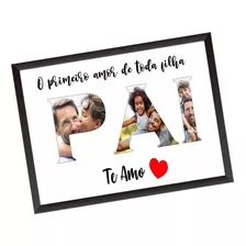 Presente Dia Dos Pais Vo Quadro Personalizado Com Foto