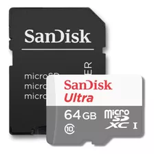 Cartão De Memória 64gb Sdsqunb-064g-gn3ma Ultra Sandisk