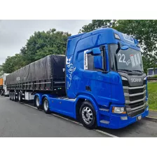 Scania R450 6x2 Highline Ano 22 + 4 Eixo Facchini C/ Pneus