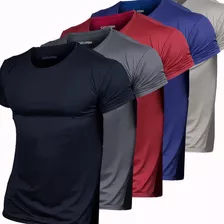 Kit 5 Camisetas Dry Fit Anti Suor - Linha Premium Uv 889