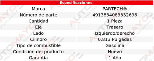 1-cilindro Rueda Tra Izq/der Mazda B2500 2.5l 4 Cil 98-01 Foto 5