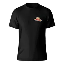 Camisa Camiseta Luffy One Piece Minimalista Chapéu De Palha