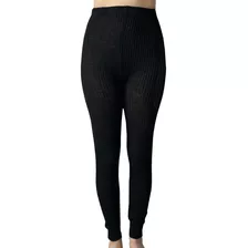 Calça Legging Canelada Feminino Masculino Cós Alto Inverno