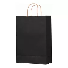 Sacola De Papel Preto 31x11x39 ( 50unid Promoção )