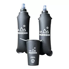 Kit Soft Flask Negro 500ml Trail Running Botella De Agua
