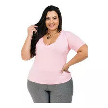 Kit 3 Blusas Feminina Plus Size Moda Mulher Ate G3 Atacado 