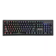 Teclado Gamer Marvo Scorpion Kg916 Qwerty Blue Inglés Us Color Negro Con Luz Rainbow