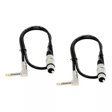 Audio2000s Adc2027x2 2-pack Xlr Hembra A 1/4-pulgada Ts En R