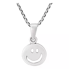 Aeravida Fun And Happy Smiley Face .925 Sterling Silver Pend