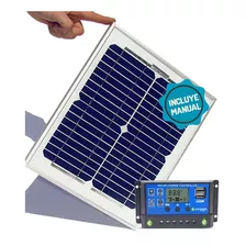 Kit Panel Solar 10w + Regulador 10 Amp - Incluye Manual