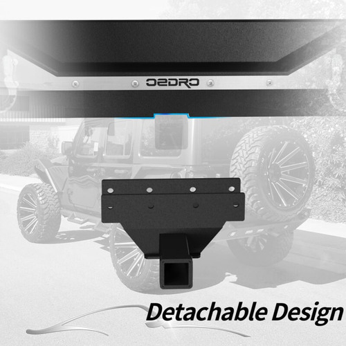 Offroad Rear Bumper W/ Tire Carrier For 2018-2022 Jeep Wr S4 Foto 5