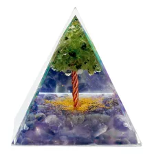 Orgonite Pirâmide Árvore Da Vida Meditação Sabedoria 5cm