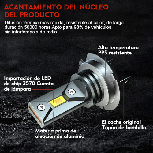 * H7 Kit De Faros Delanteros Led De 6 Lados Para Bmw X1 X3 Foto 3