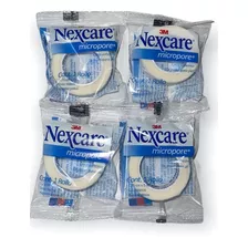 4 Cintas Micropore Blancas 1.25cm X 5m Nexcare 3m