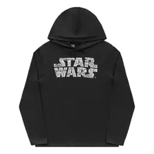 Casaco Moletom Masculino Preto Star Wars 01562 Fakini