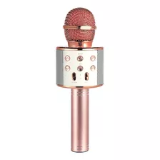Microfone Karaokê Bluetooth Com Caixa De Som