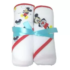 Pacote C /2 Toalhas Infantil De Capuz Mickey Mouse Disney