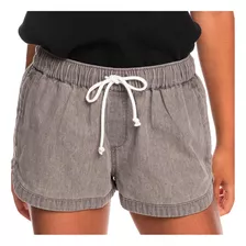 Shorts Roxy New Impossible Mujer Denim Light Grey