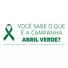 Laço Campanha Abril Verde Kit Com 100 Unid.