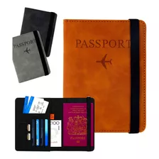 Carteira Porta Passaporte Documentos Viagem Alta Qualidade