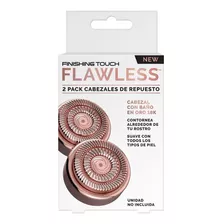 Flawless Repuestos Para Depiladora Facial Eléctrica 2 Piezas Color Rosa