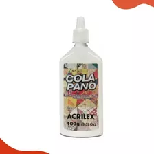 Cola Pano Para Tecidos De Algodão Branca 100g Acrilex Cor Branco