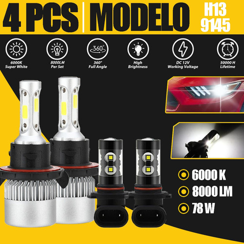 . 28000lm Kit De Focos Led 9007 Para Ford Luz Alta Y Luz B Ford F-350