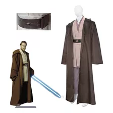 Cosplay + Manto Cavaleiro Jedi 7 Pçs Star Wars Profissional 