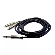 Cable Audio 1/4 6.5 Stereo A 2 Rca
