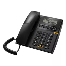 Telefono Fijo Alcatel T58 Negro Registro Llamadas Electrotom