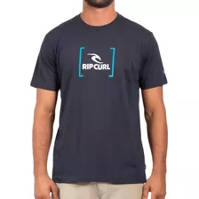 Camiseta Rip Curl New Icon 10m Sm24 Masculina Washed Black