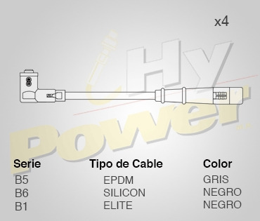 Jgo Cables Buja Epdm Para Renault Laguna 1.6l 4cil 2000 Foto 2