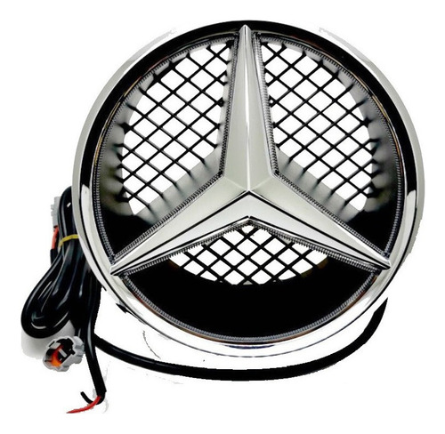 Luz Led Con Logotipo 4d Para Mercedes Benz, Dimetro 18,5 Cm Foto 4