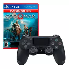 Mando Playstation 4 Dualshock Negro + God Of War 4 Sony