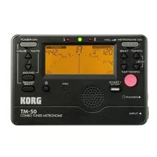 Korg Tm50bk Instrument Tuner Metrónomo Y Negro