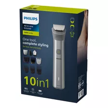 Cortabarba Multigroom Philips Mg5920/15 Serie 5000 9 En 1 Color Gris