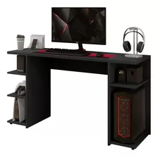 Escrivaninha Gamer Mesa De Escritório Jogos 120x45cm Preta