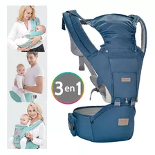 Cargador Canguro Silla Bebé 3 En 1 Ergonómico Azul