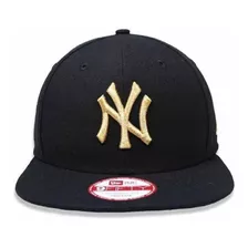 Boné New Era 9fifty New York Yankees Black/gold Fit Snapback