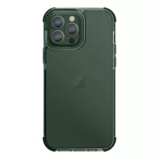 Carcasa Antigolpe Para iPhone 13 Pro - Marca Uniq - Modelo Combat - Transparente / Verde