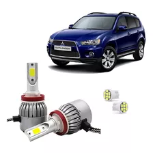 Kit Lâmpadas Led V10 Farol Milha Mitsubishi Outlander 2013